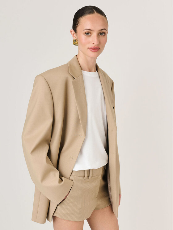 La Mania La Mania Pantaloncini sportivi MINNY Beige Classic Fit