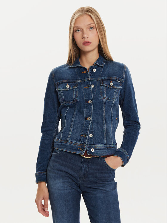 Mustang Mustang Giacca di jeans Santa Rosa 1015593 Blu scuro Regular Fit