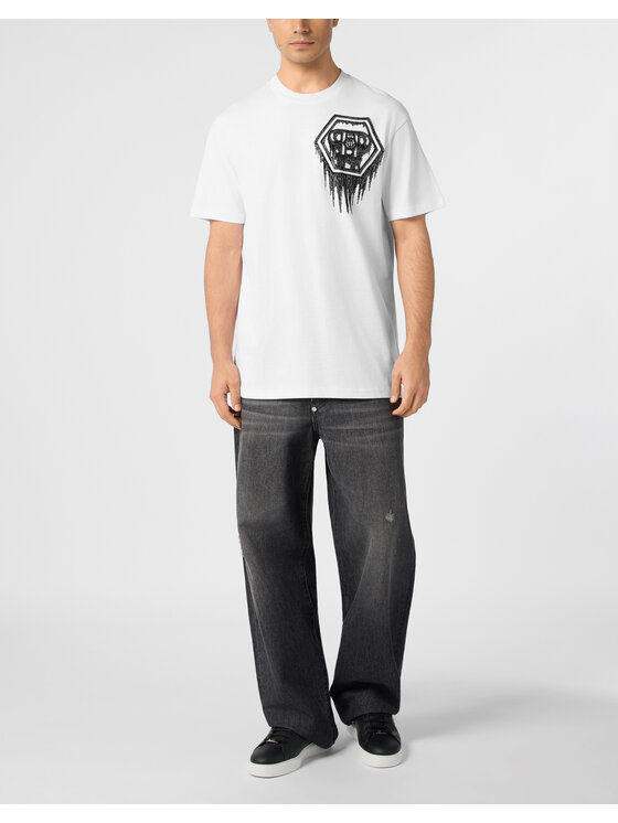 PHILIPP PLEIN PHILIPP PLEIN T-shirt 31078 Bianco Regular Fit