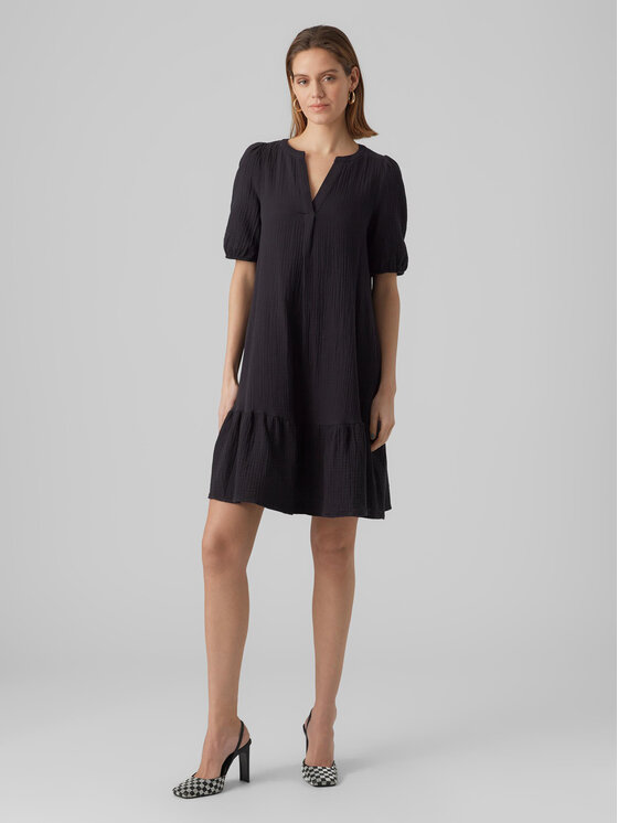Vero Moda Vero Moda Ikdienas kleita Natali 10279682 Melns Regular Fit