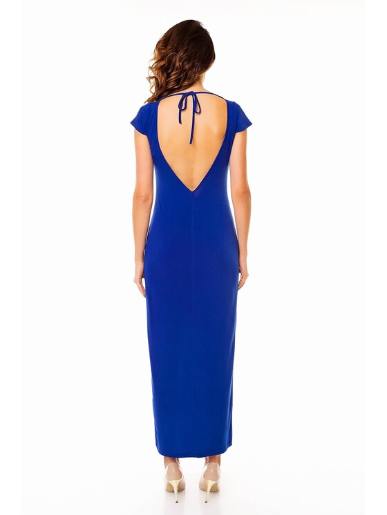 Awama Awama Abito da sera A136 Blu Basic Fit