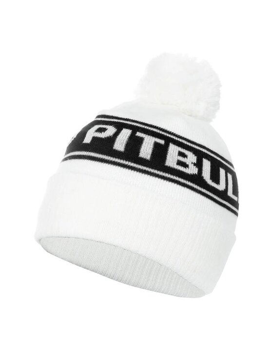PITBULL PITBULL Czapka Czapka zimowa Vermel Pitbull R uniwersalny Biały