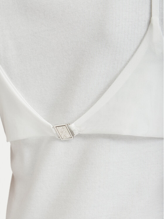 Patrizia Pepe Patrizia Pepe T-Shirt 2M4522/J407-W146 Λευκό Slim Fit