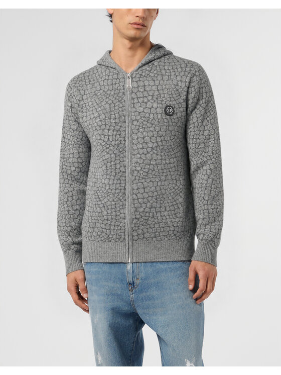 PHILIPP PLEIN PHILIPP PLEIN Kardigan 32062 Beżowy Regular Fit