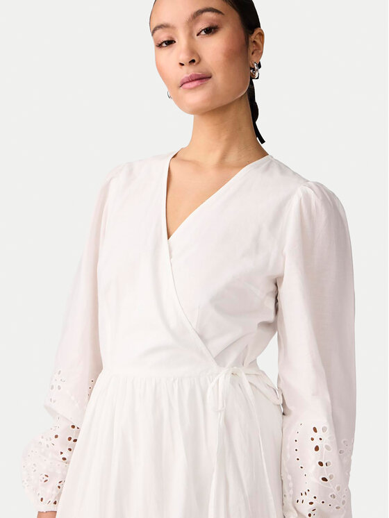 YAS YAS Rochie de zi Luma 26032685 Alb Regular Fit