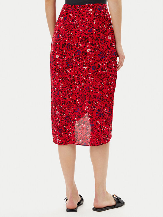 Pepe Jeans Pepe Jeans Midi suknja Clau PL901199 Crvena Slim Fit