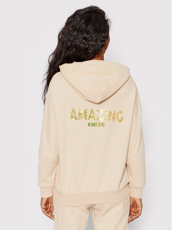 Felpa SDK504 Beige Regular Fit