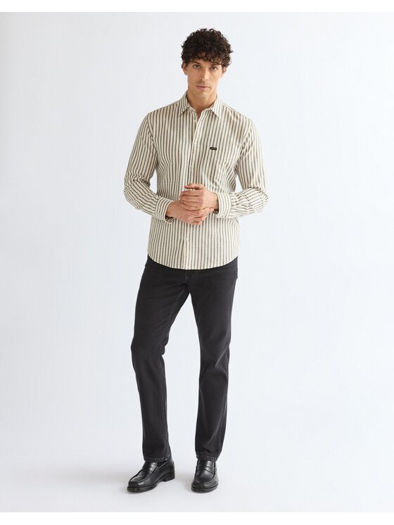 Wrangler Wrangler Koszula 1 PKT SHIRT Biały Regular Fit
