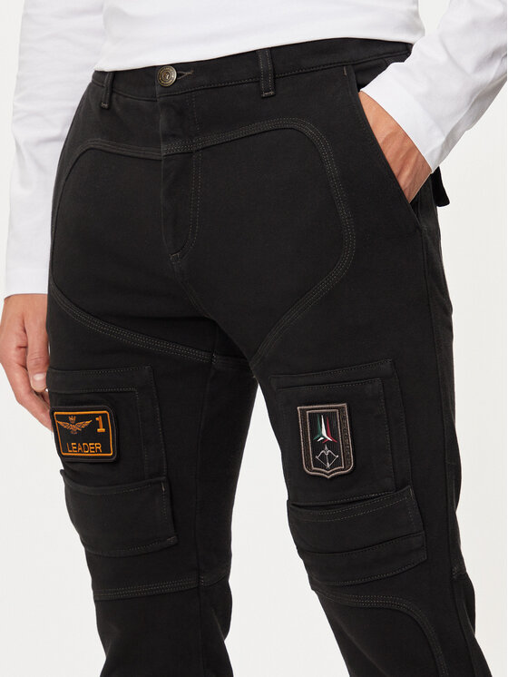 Aeronautica Militare Aeronautica Militare Jogger kelnės 242PF743J505 Juoda Regular Fit