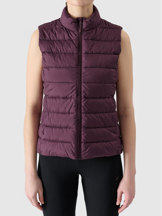 4F 4F Kamizelka BASIC+ Fioletowy Slim Fit