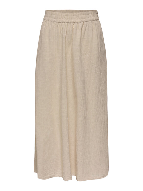 ONLY ONLY Spódnica maxi Tizana 15372613 Beżowy Regular Fit