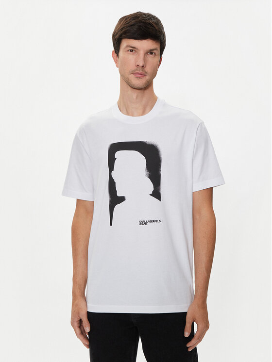 Karl Lagerfeld Jeans Karl Lagerfeld Jeans T-shirt 245D1709 Bijela Regular Fit