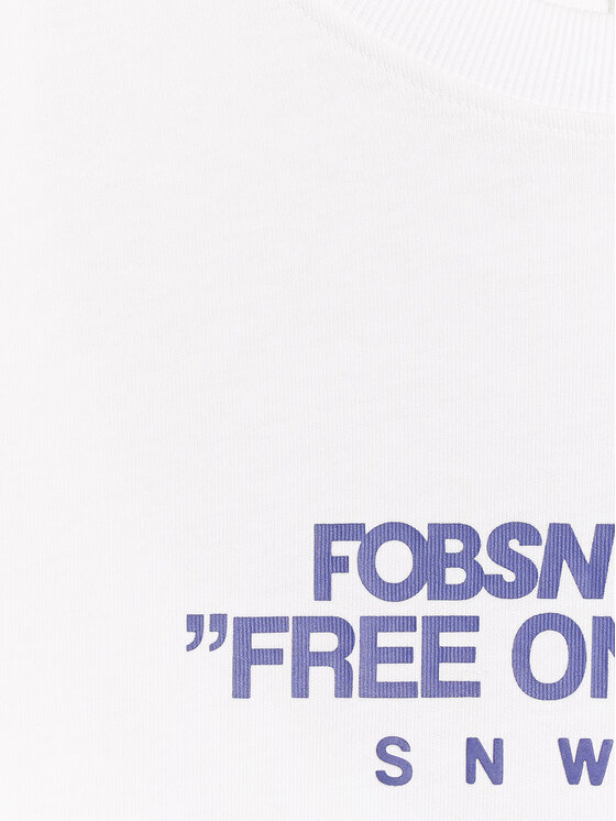 4F 4F Longsleeve FOB Biały Loose Fit