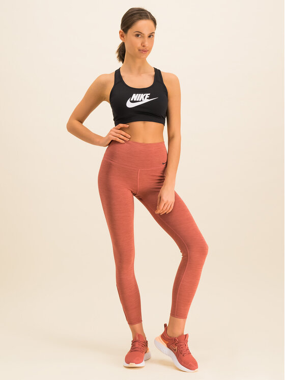 Nike Nike Biustonosz sportowy Classic Swoosh Futura 899370 Czarny