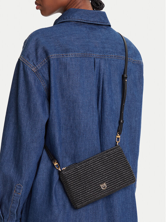 PINKO PINKO Käekott Flat Horizontal Mini PE 25 PCPL 104277 A2CF Must