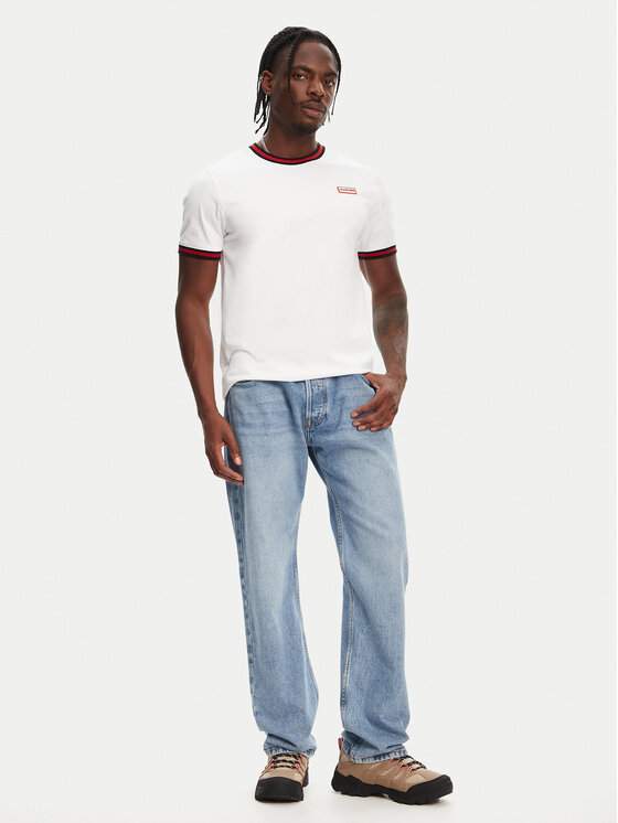 Hunter Hunter T-Shirt Eigg Ringer HARM0032251 Weiß Regular Fit