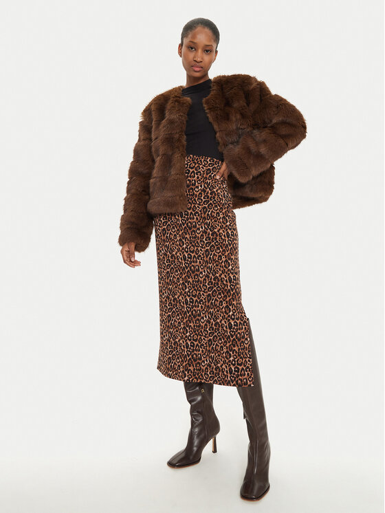 Joseph Ribkoff Joseph Ribkoff Spódnica ołówkowa 244260 Brązowy Regular Fit