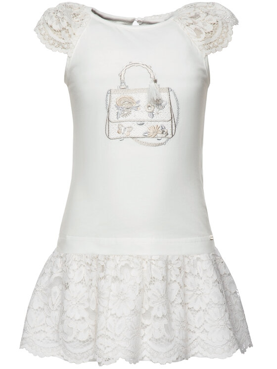 Mayoral Mayoral Completo T-shirt e gonna 3958 Bianco Regular Fit