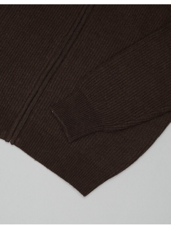 Borgio Borgio Kardigan carezzano_br Brązowy Regular Fit