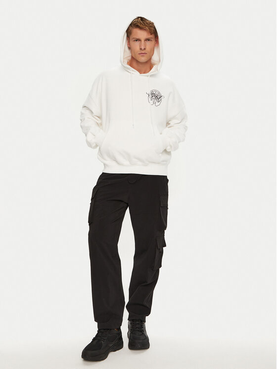 Off-White Off-White Pulóver OMBB110S23FLE0030110 Fehér Regular Fit
