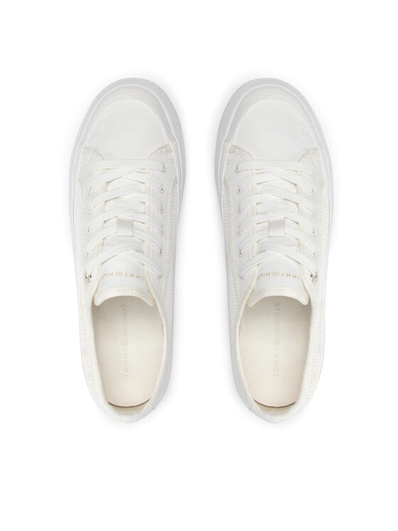 Tommy Hilfiger Tommy Hilfiger Teniszcipő Essential Th Mesh Sneaker FW0FW06546 Fehér