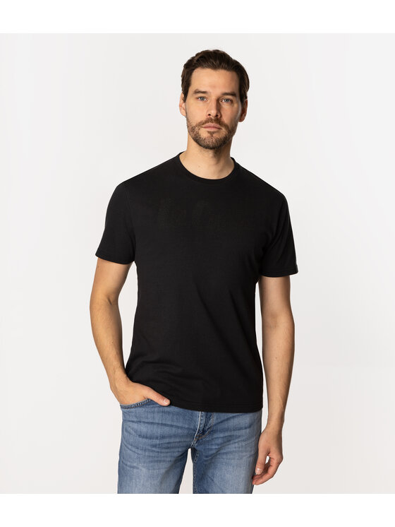Lee Cooper Lee Cooper T-Shirt HIT1 1160 Czarny Regular Fit