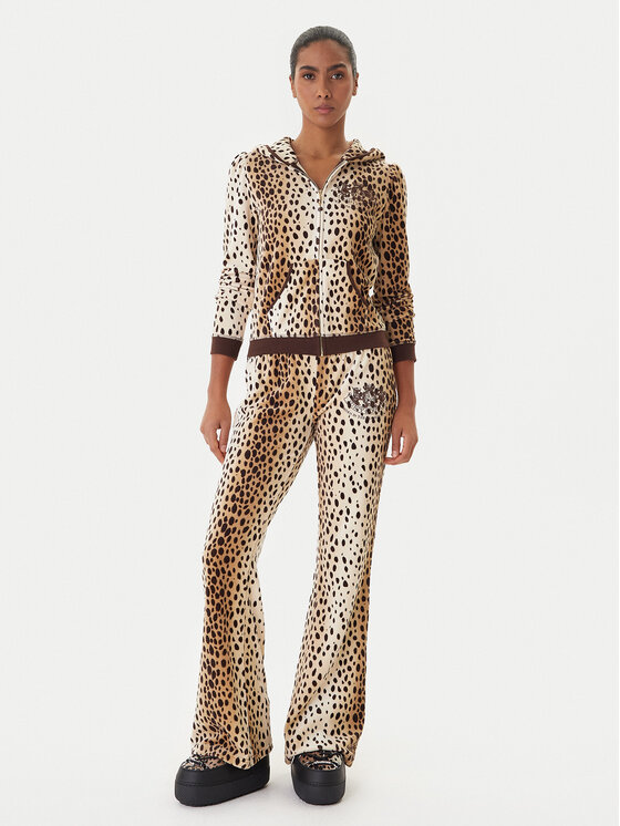 Juicy Couture Juicy Couture Spodnji del trenirke JCGBJ225013A Bež Regular Fit
