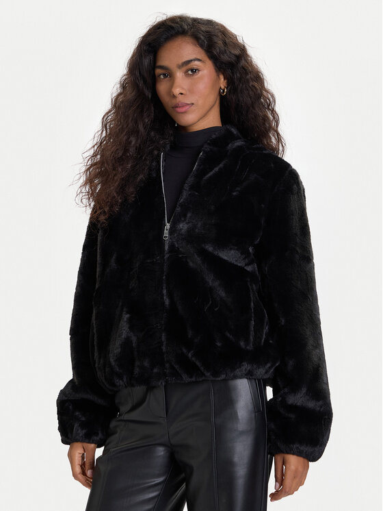 Vero Moda Vero Moda Kožešina Sonjaliga 10331291 Černá Regular Fit