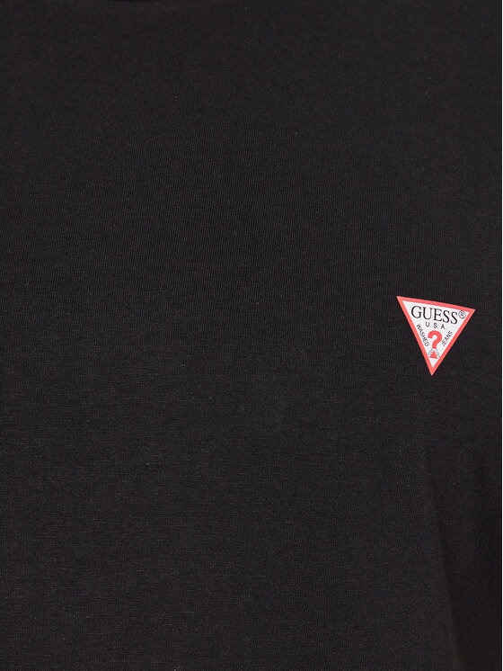 Guess Guess T-shirt M2YI36 I3Z14 Crna Slim Fit