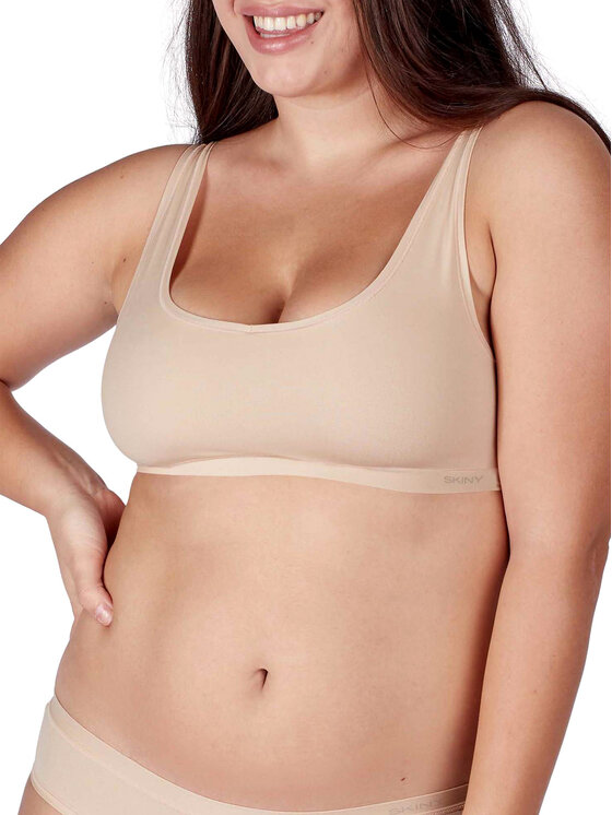 Skiny Skiny Sada 2 podprsenek Bra Top 080076 Béžová Slim Fit