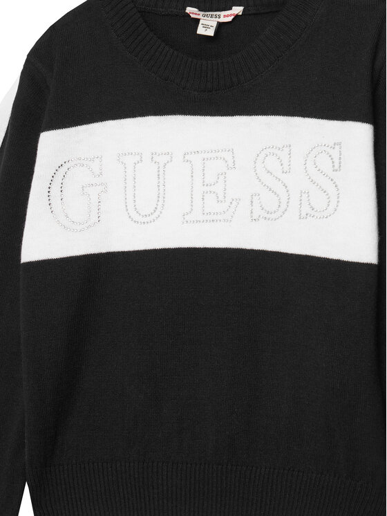 Guess Guess Pulover J5YR00 Z3GW0 Negru Regular Fit