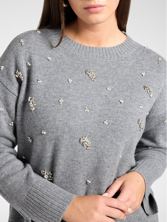 Elena Mirò Elena Mirò Sweter M010Z100803N013 Szary Regular Fit