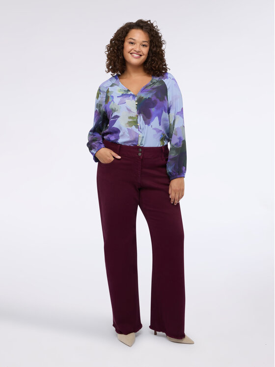 Fiorella Rubino Fiorella Rubino Koszula 5002L000165N0R9 Fioletowy A-Line Fit