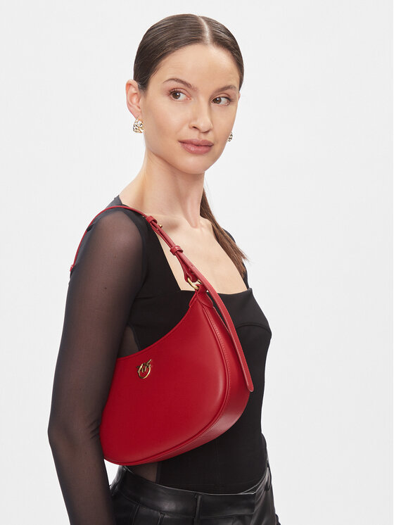 PINKO Pinko Torebka Half Moon Mini Fl . PE 24 PLTT 102790 A0F1 Czerwony