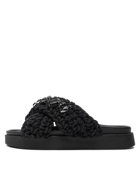 Inuikii Inuikii Παντόφλες Woven Stones 70104-106 Μαύρο