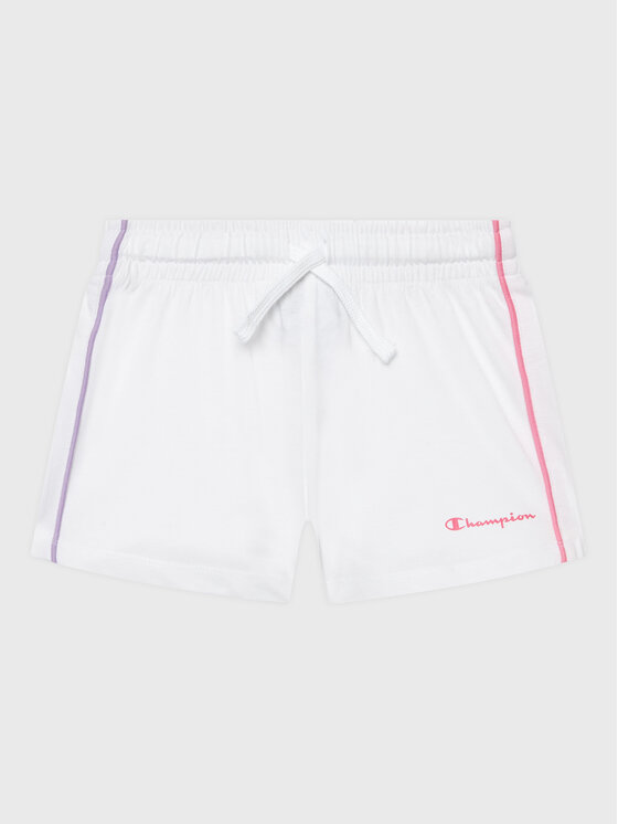 Champion Champion Sportske kratke hlače 404669 Bijela Regular Fit