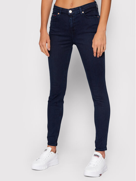 Tommy Jeans Džinsi Nora DW0DW09209 Tumši zils Skinny Fit