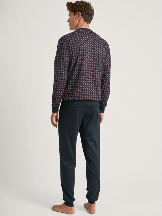 Calida Calida Pyžamo 45482 Tmavomodrá Regular Fit