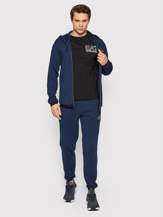 T-shirt 3LPT28 PJ02Z 1200 Nero Regular Fit