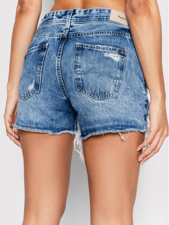 Pepe Jeans Pepe Jeans Szorty jeansowe Trasher PL801004 Niebieski Regular Fit