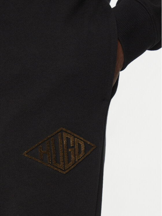 HUGO HUGO Donji dio trenerke Dacusi 50534952 Crna Relaxed Fit