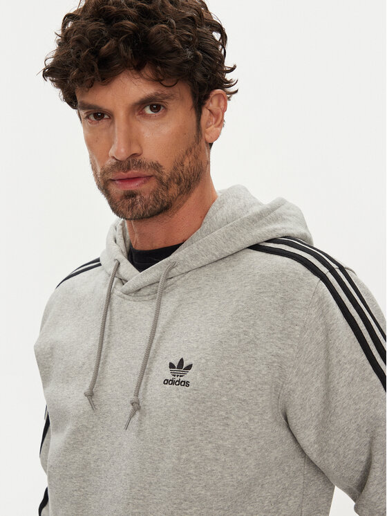 adidas adidas Pulóver adicolor Classics 3-Stripes JY1376 Szürke Regular Fit
