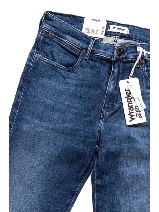 Wrangler Wrangler Jeansy HIGH RISE SLIM Niebieski Slim Fit