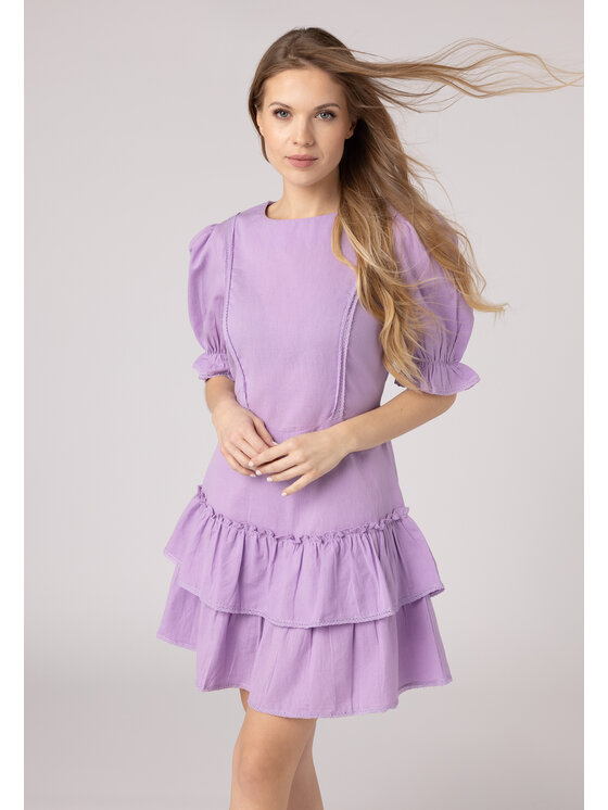 LAURELLA LAURELLA Každodenné šaty Laurella 4UL044700 Fialová Regular Fit