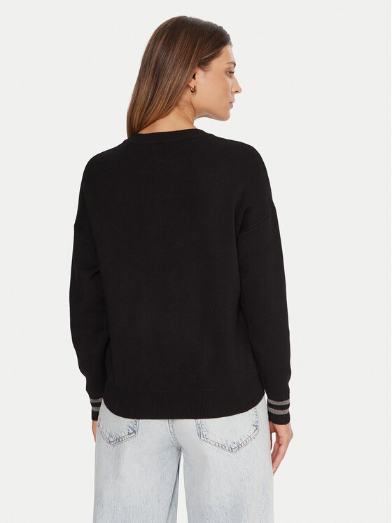 Guess Guess Пуловер W5BR42 Z26I2 Черен Relaxed Fit