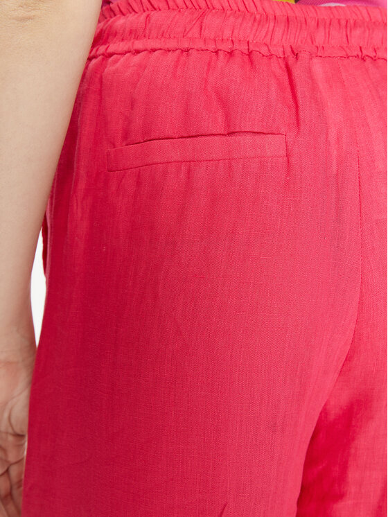 Marella Marella Kalhoty z materiálu Apogeo 2413131084 Růžová Relaxed Fit