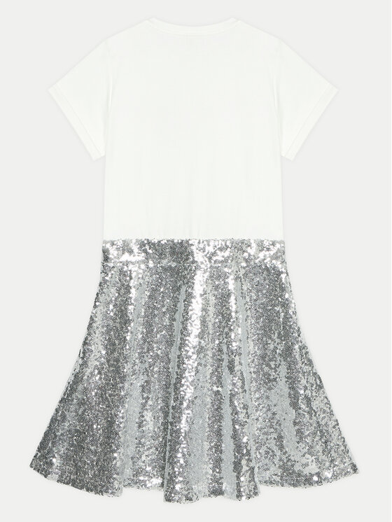 MICHAEL KORS KIDS MICHAEL KORS KIDS Vsakodnevna obleka R30173 D Srebrna Regular Fit