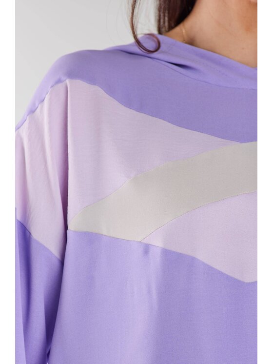 Awama Awama Bluza A497 Fioletowy Basic Fit
