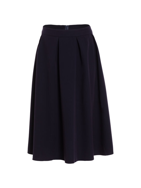 NIFE NIFE Midi sukně SP78 Tmavomodrá A-Line Fit
