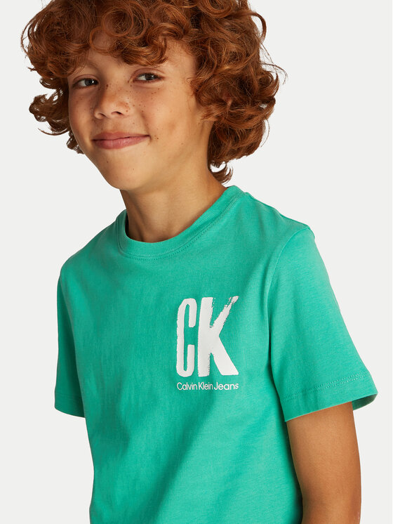 Calvin Klein Jeans Calvin Klein Jeans T-Shirt Surf Graphic IB0IB02447 Grün Regular Fit